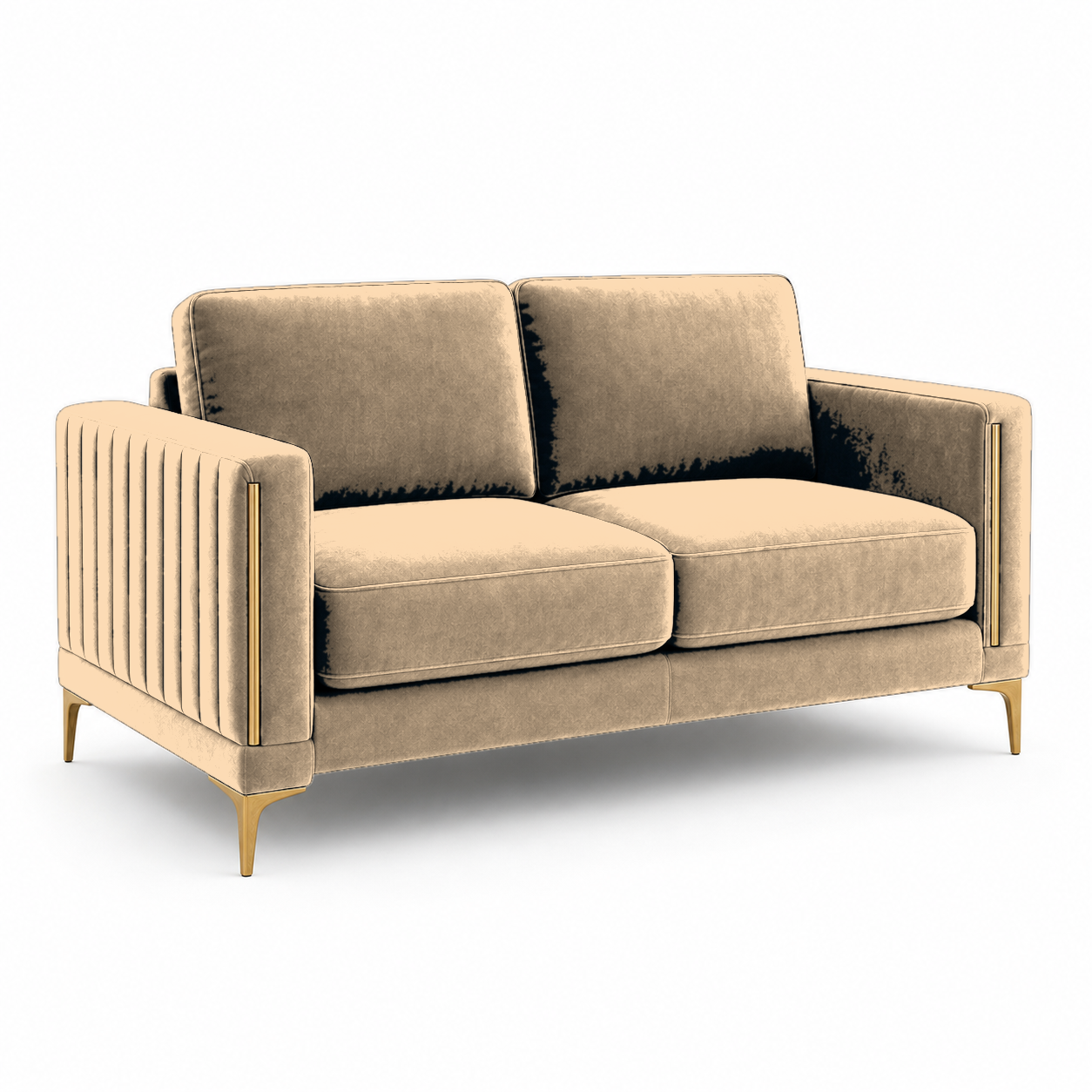 Yonder 3+2+1 Sofa Set (Copy), 2 seater, beige, studio view