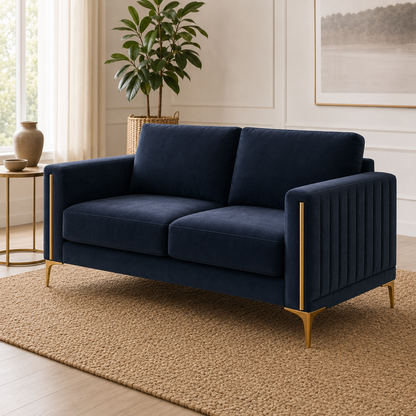Yonder 3+2+1 Sofa Set (Copy), 2 seater, blue, detail view