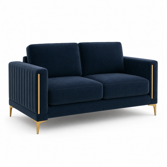 Yonder 3+2+1 Sofa Set (Copy), 2 seater, blue, studio view