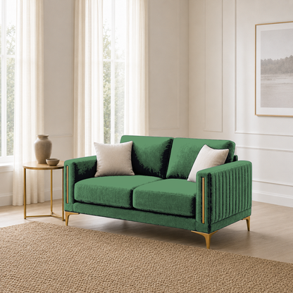 Yonder 3+2+1 Sofa Set (Copy), 2 seater, green, room view