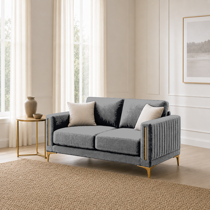 Yonder 3+2+1 Sofa Set (Copy), 2 seater, grey, room view