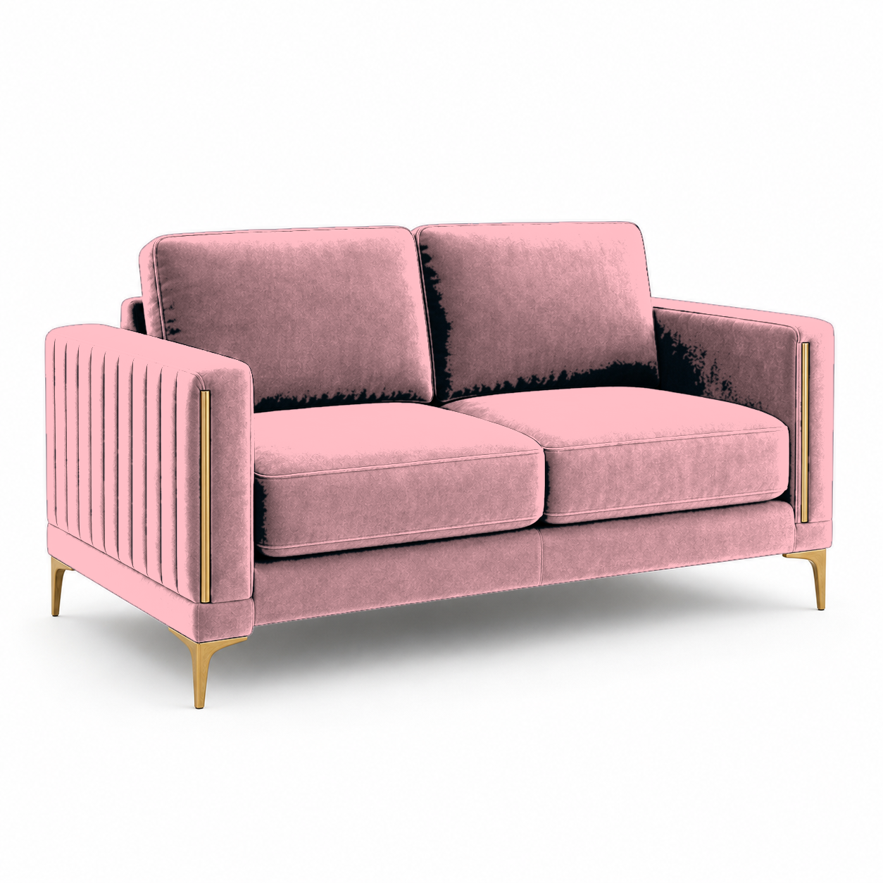 Yonder 3+2+1 Sofa Set (Copy), 2 seater, pink, studio view