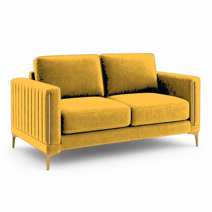 Yonder 3+2+1 Sofa Set (Copy), 2 seater, yellow, studio view