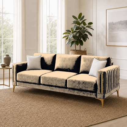 Yonder 3+2+1 Sofa Set (Copy), 3 seater, beige, room view