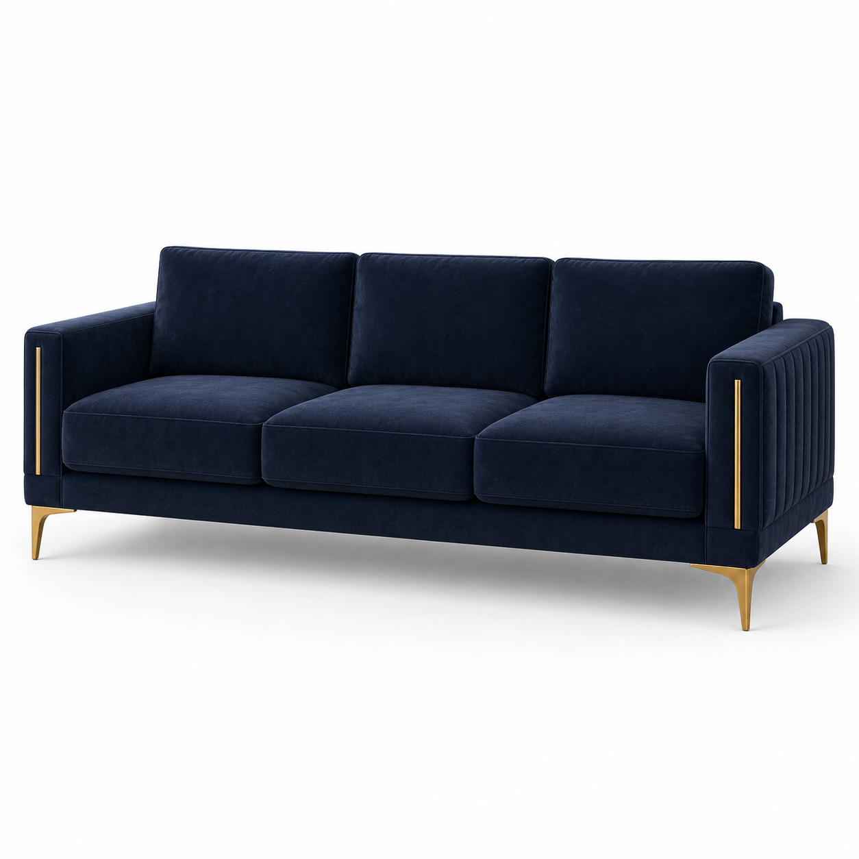 Yonder 3+2+1 Sofa Set (Copy), 3 seater, blue, studio view