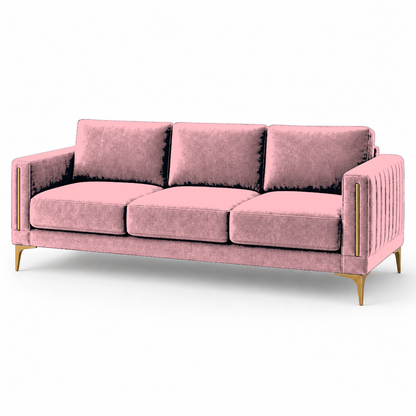 Yonder 3+2+1 Sofa Set (Copy), 3 seater, pink, studio view
