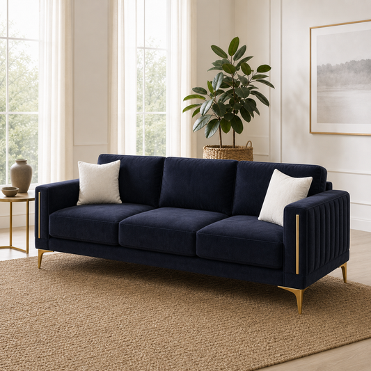 Close view of Yonder - 3+2+1 Sofa Set (Copy) upholstery and construction