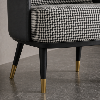 Close-up of the Zane - Chair's upholstery and construction