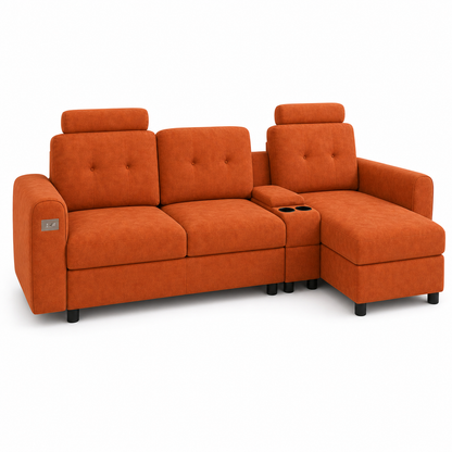 Zaven - Sofa bed, closed sofa side studio view on pure white