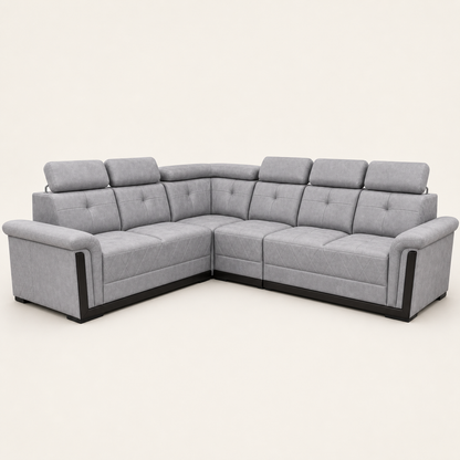 Zeal - L shape sectional sofa, complete sectional sofa studio view