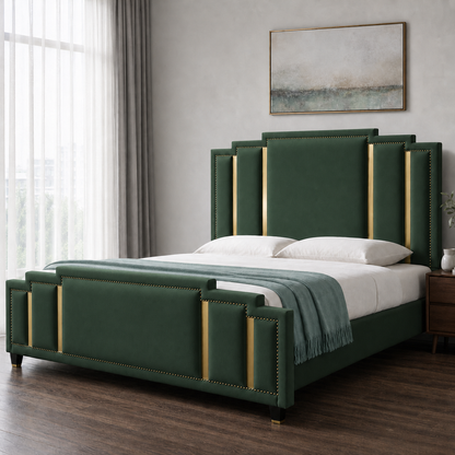 Zeke - Bed Green lifestyle view