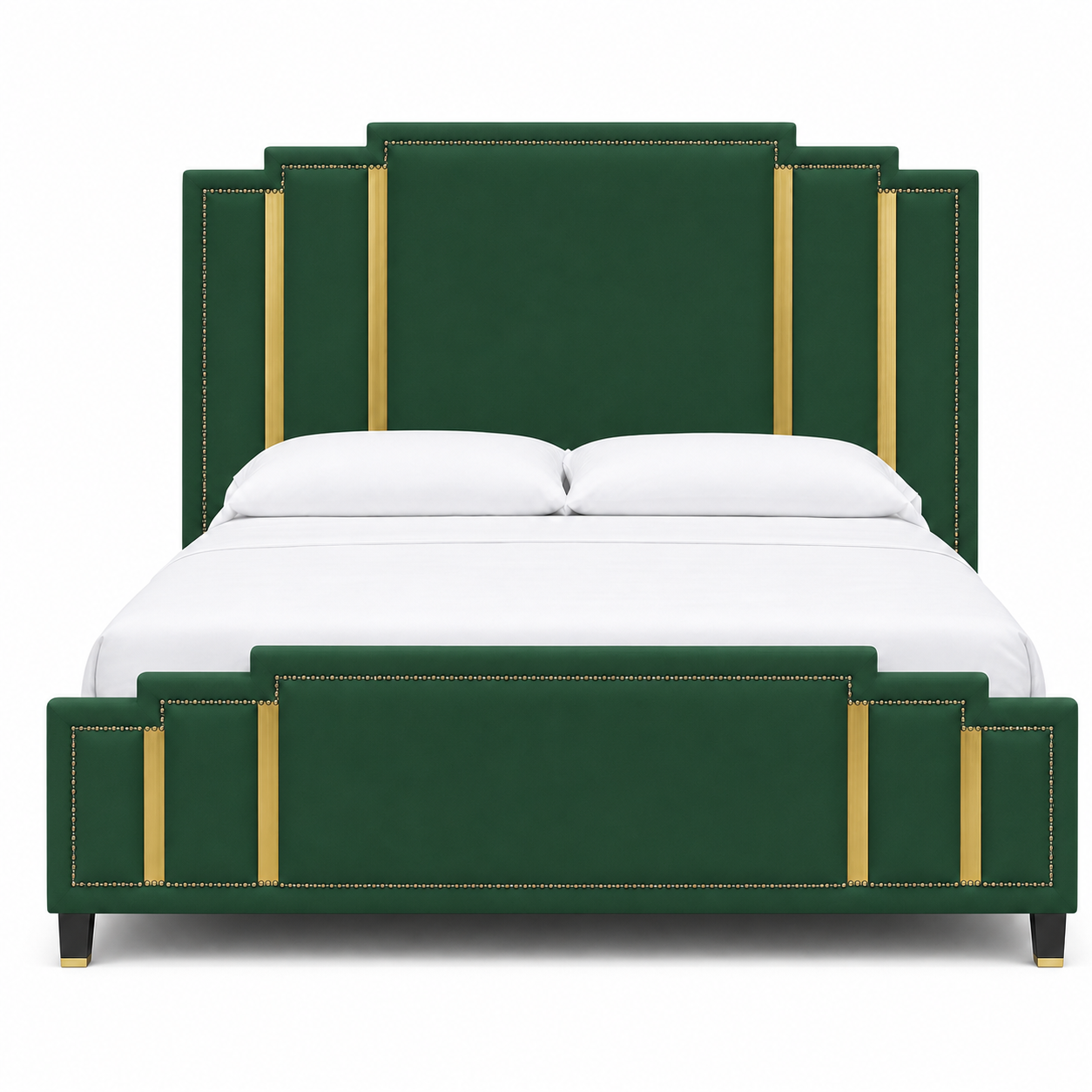Zeke - Bed Green plain white background view