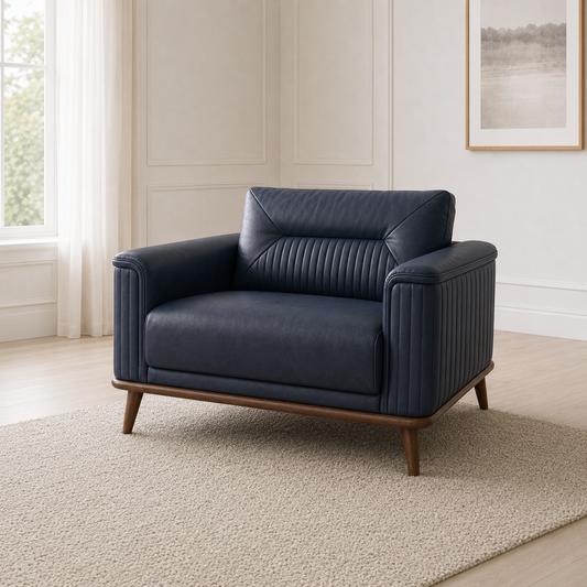 Zest 3+2+1 Sofa Set, 1 seater, blue, room view