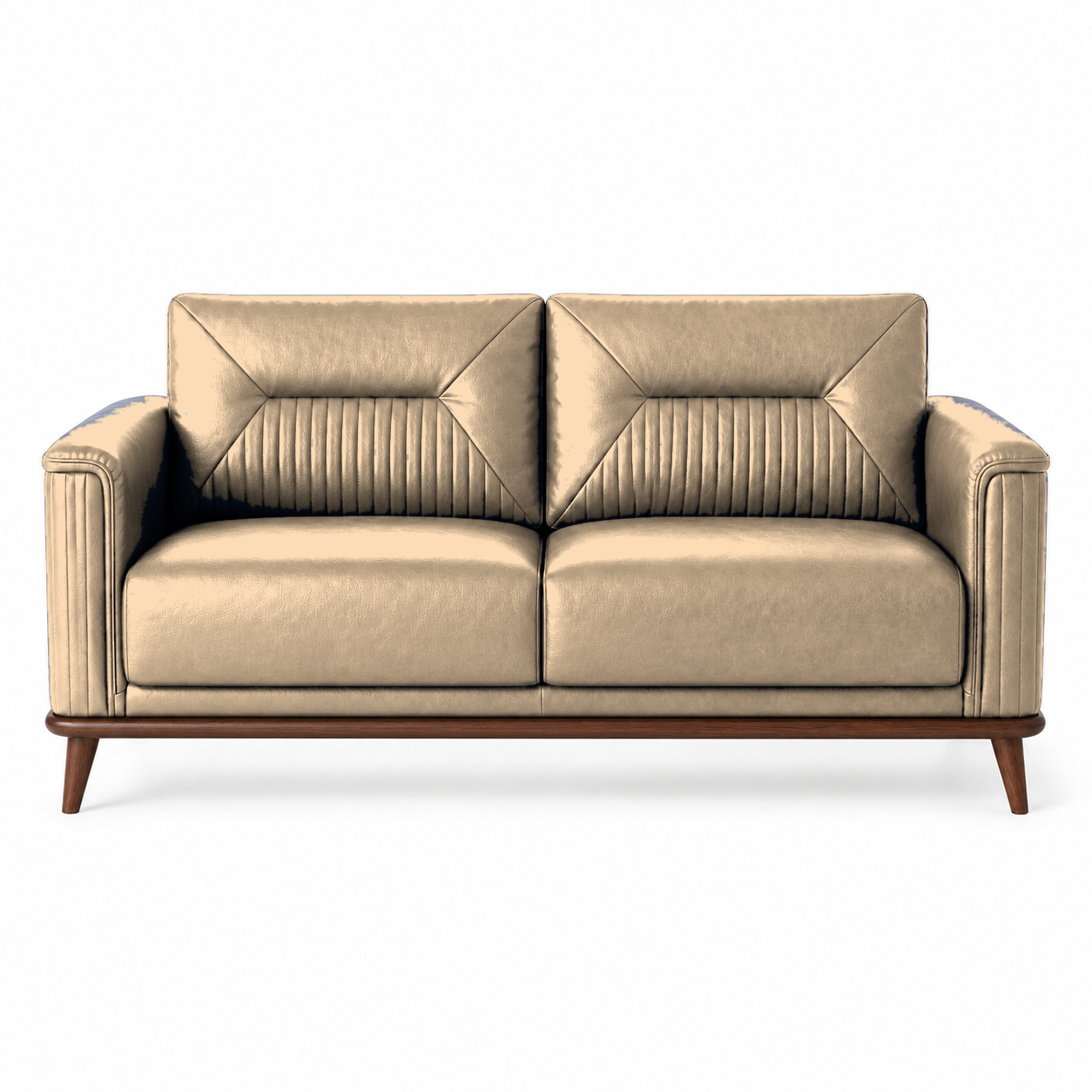 Zest 3+2+1 Sofa Set, 2 seater, beige, studio view