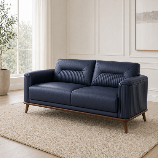Zest 3+2+1 Sofa Set, 2 seater, blue, room view