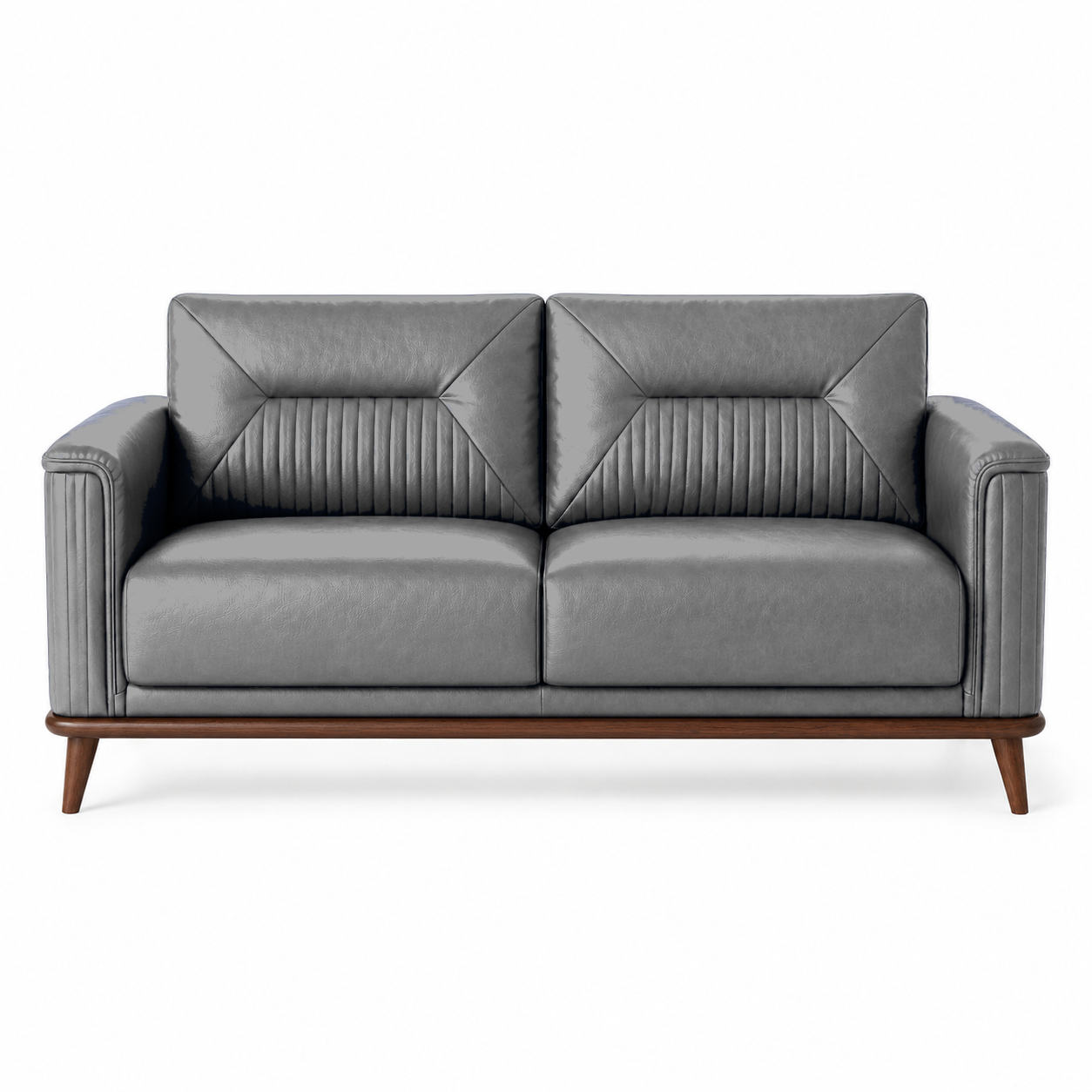 Zest 3+2+1 Sofa Set, 2 seater, grey, studio view