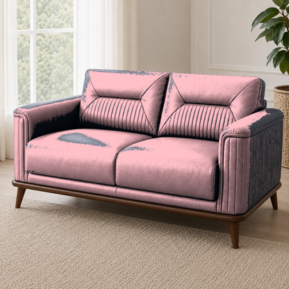 Zest 3+2+1 Sofa Set, 2 seater, pink, detail view