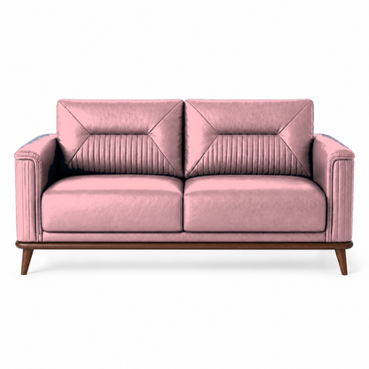 Zest 3+2+1 Sofa Set, 2 seater, pink, studio view