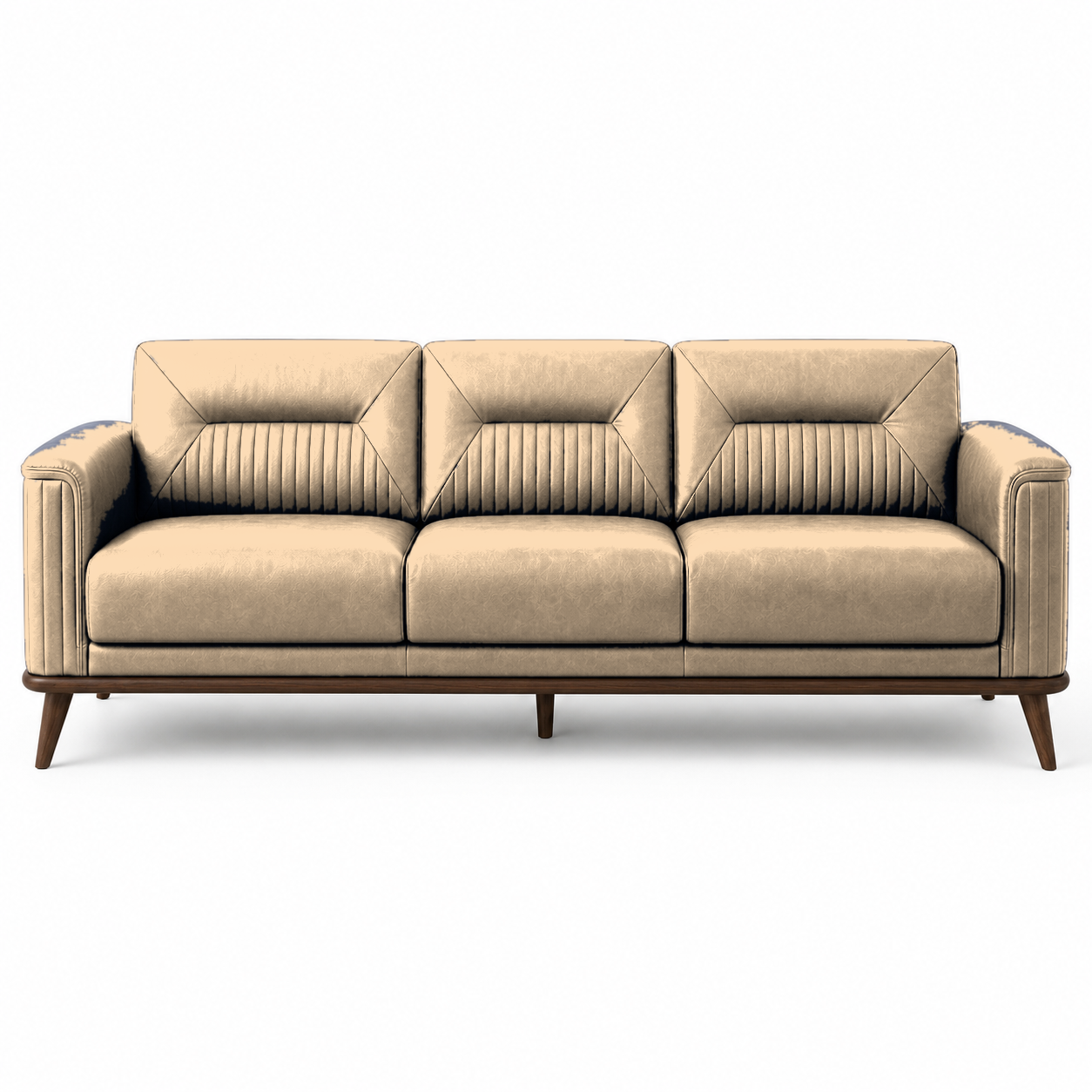 Zest 3+2+1 Sofa Set, 3 seater, beige, studio view