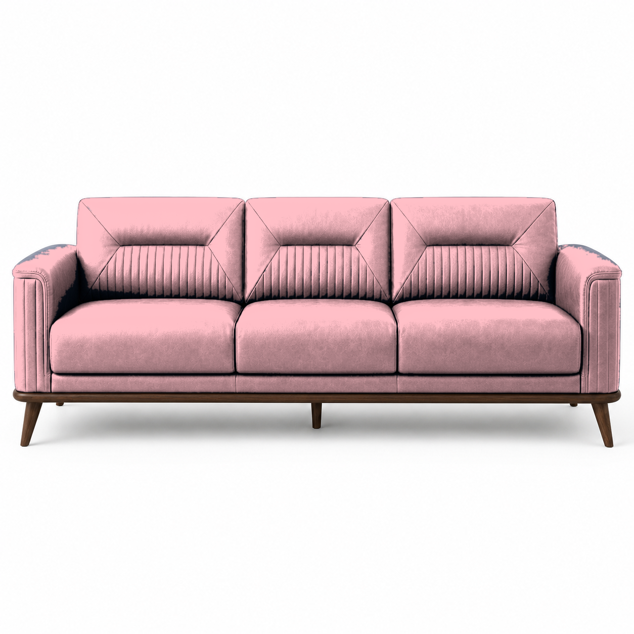 Zest 3+2+1 Sofa Set, 3 seater, pink, studio view
