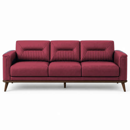 Zest 3+2+1 Sofa Set, 3 seater, red, studio view