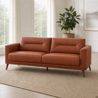 Close view of Zest - 3+2+1 Sofa Set upholstery and construction