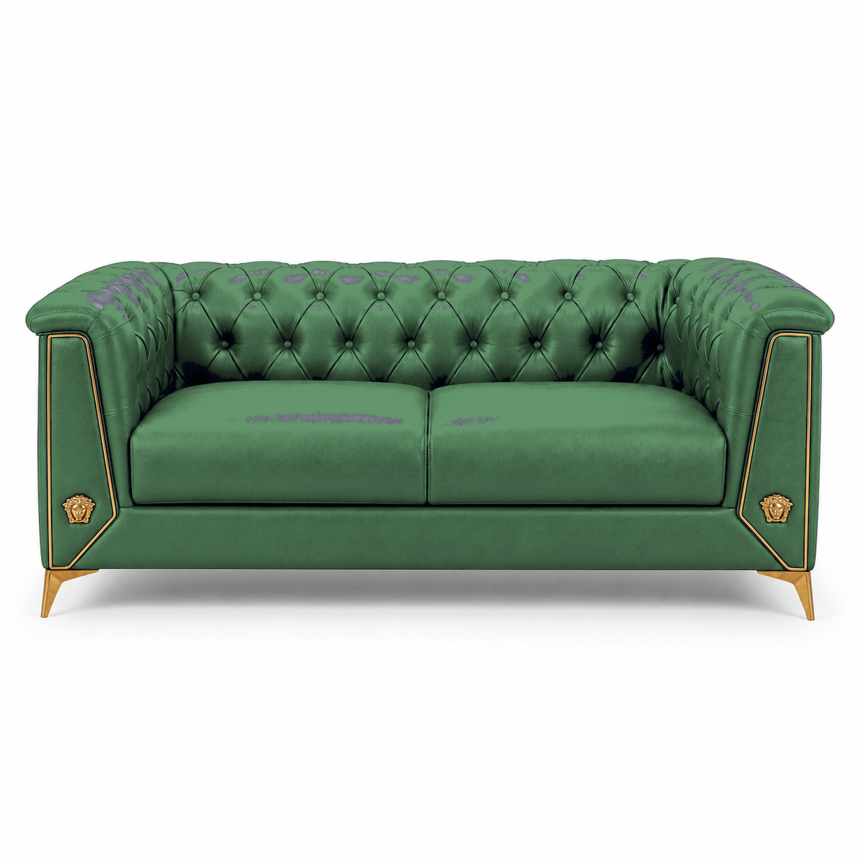 Zinnia 3+2+1 Sofa Set, 2 seater, green, studio view