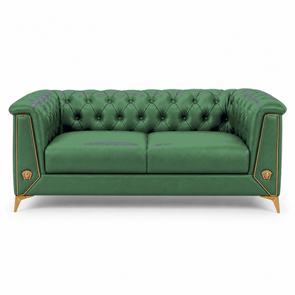 Zinnia 3+2+1 Sofa Set, 2 seater, green, studio view