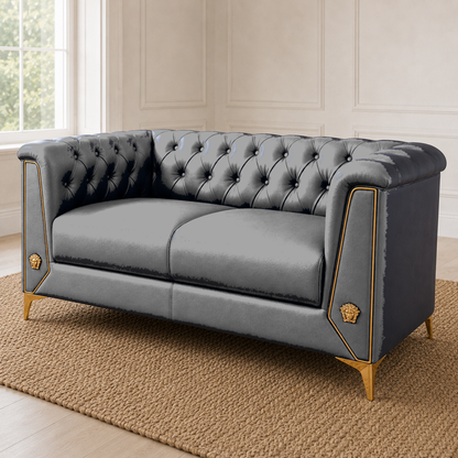 Zinnia 3+2+1 Sofa Set, 2 seater, grey, detail view