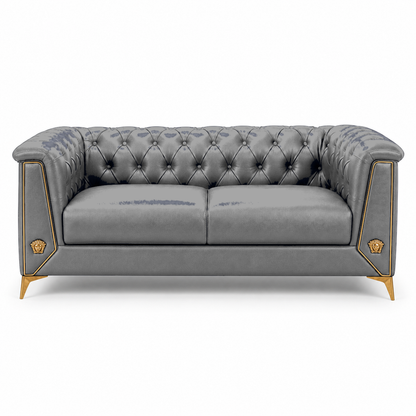 Zinnia 3+2+1 Sofa Set, 2 seater, grey, studio view