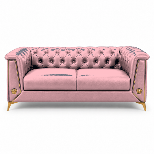 Zinnia 3+2+1 Sofa Set, 2 seater, pink, studio view