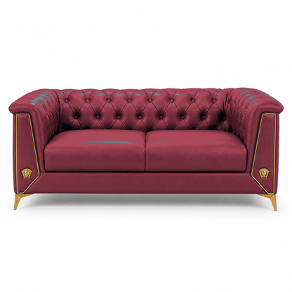 Zinnia 3+2+1 Sofa Set, 2 seater, red, studio view
