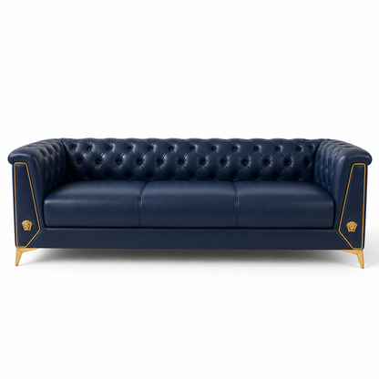 Zinnia 3+2+1 Sofa Set, 3 seater, blue, studio view