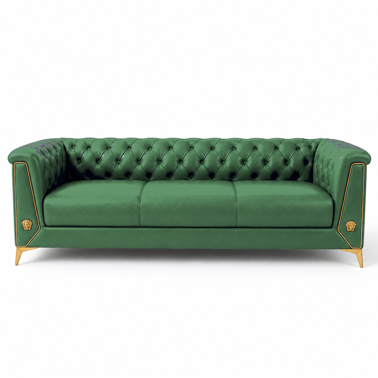 Zinnia 3+2+1 Sofa Set, 3 seater, green, studio view