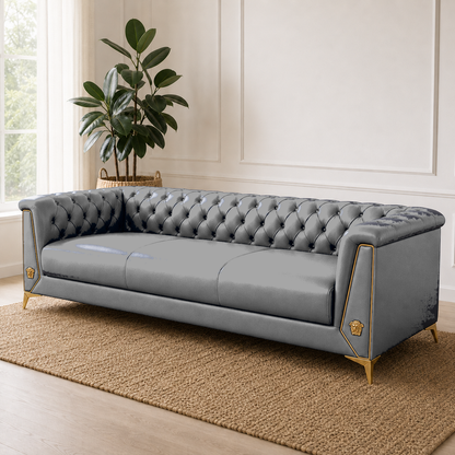 Zinnia 3+2+1 Sofa Set, 3 seater, grey, room view
