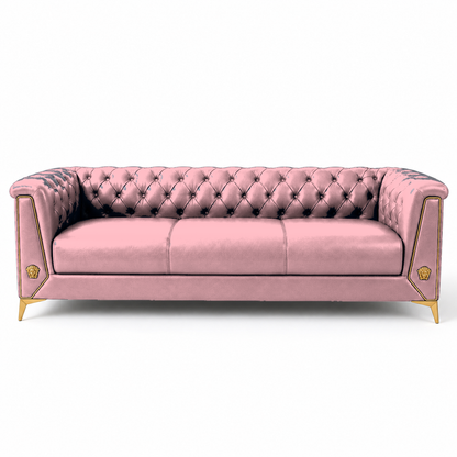 Zinnia 3+2+1 Sofa Set, 3 seater, pink, studio view