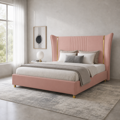 Zivy Bed Pink lifestyle view