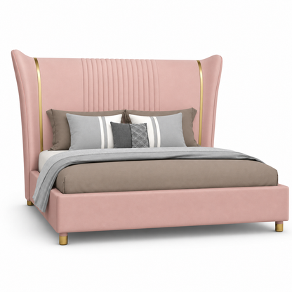 Zivy Bed Pink plain white background view