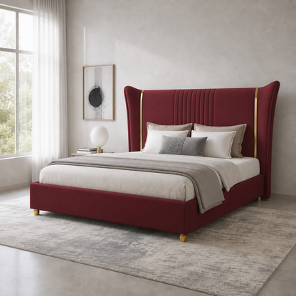 Zivy Bed Red lifestyle view