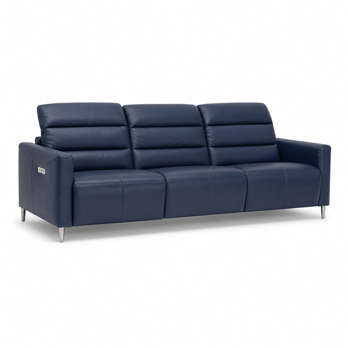 Zodiac Recliner 3 seater blue 02 white