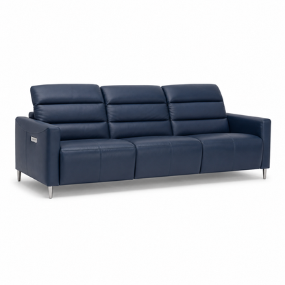 Zodiac Recliner 3 seater blue 02 white