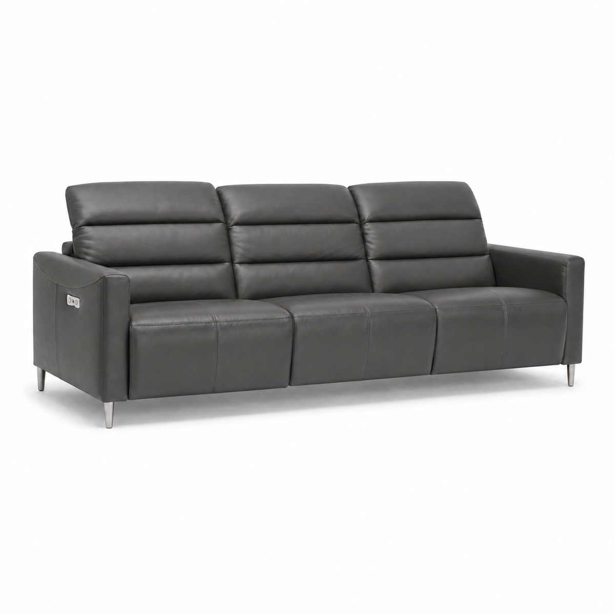 Zodiac Recliner 3 seater grey 02 white