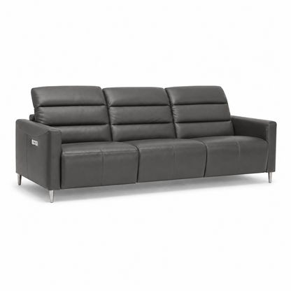 Zodiac Recliner 3 seater grey 02 white