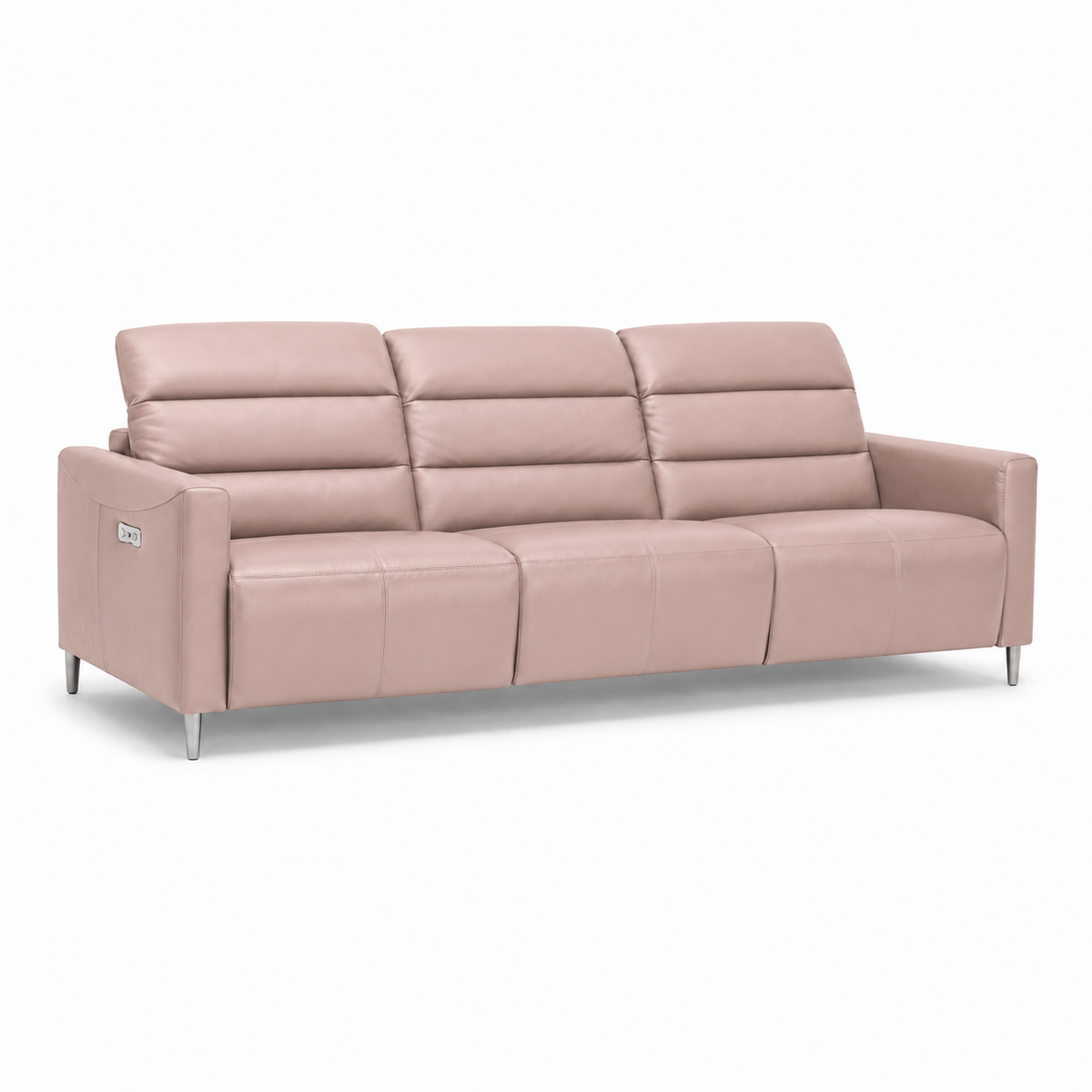 Zodiac Recliner 3 seater pink 02 white