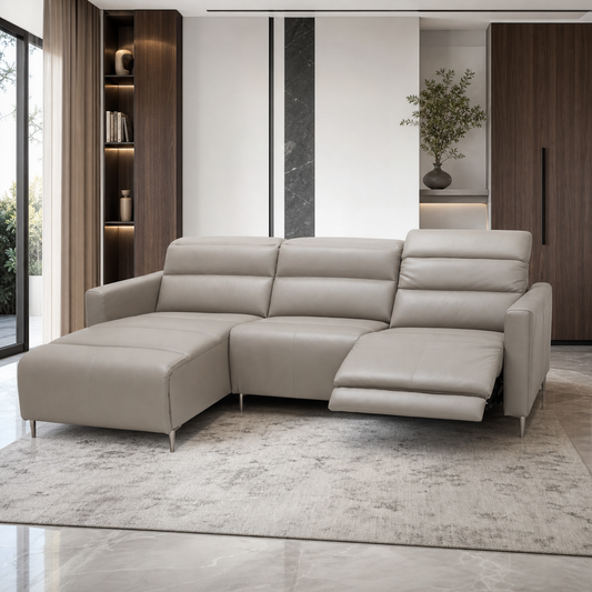 Zodiac Recliner complete configuration in an editorial living room