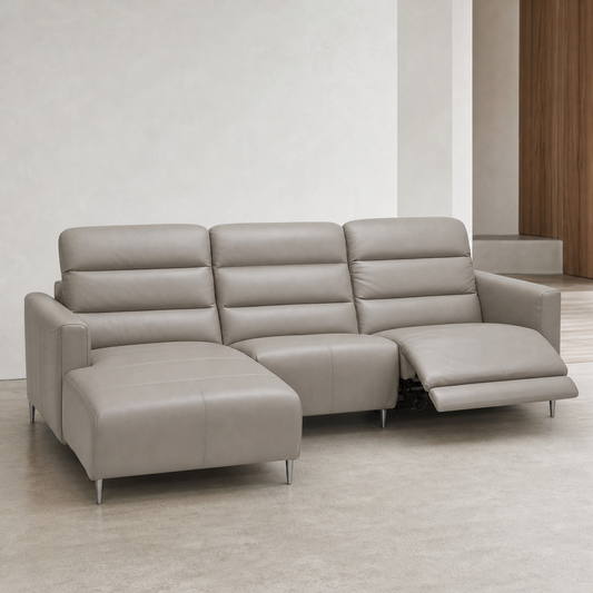 Zodiac Recliner upholstery and reclining detail